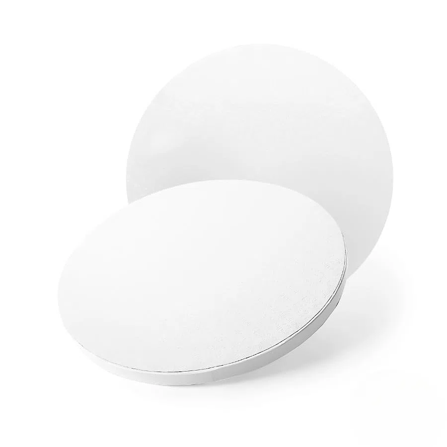 GLOTOMANIA - Base para Tarta Redonda Blanca - 25 X 1,2 CM (10)