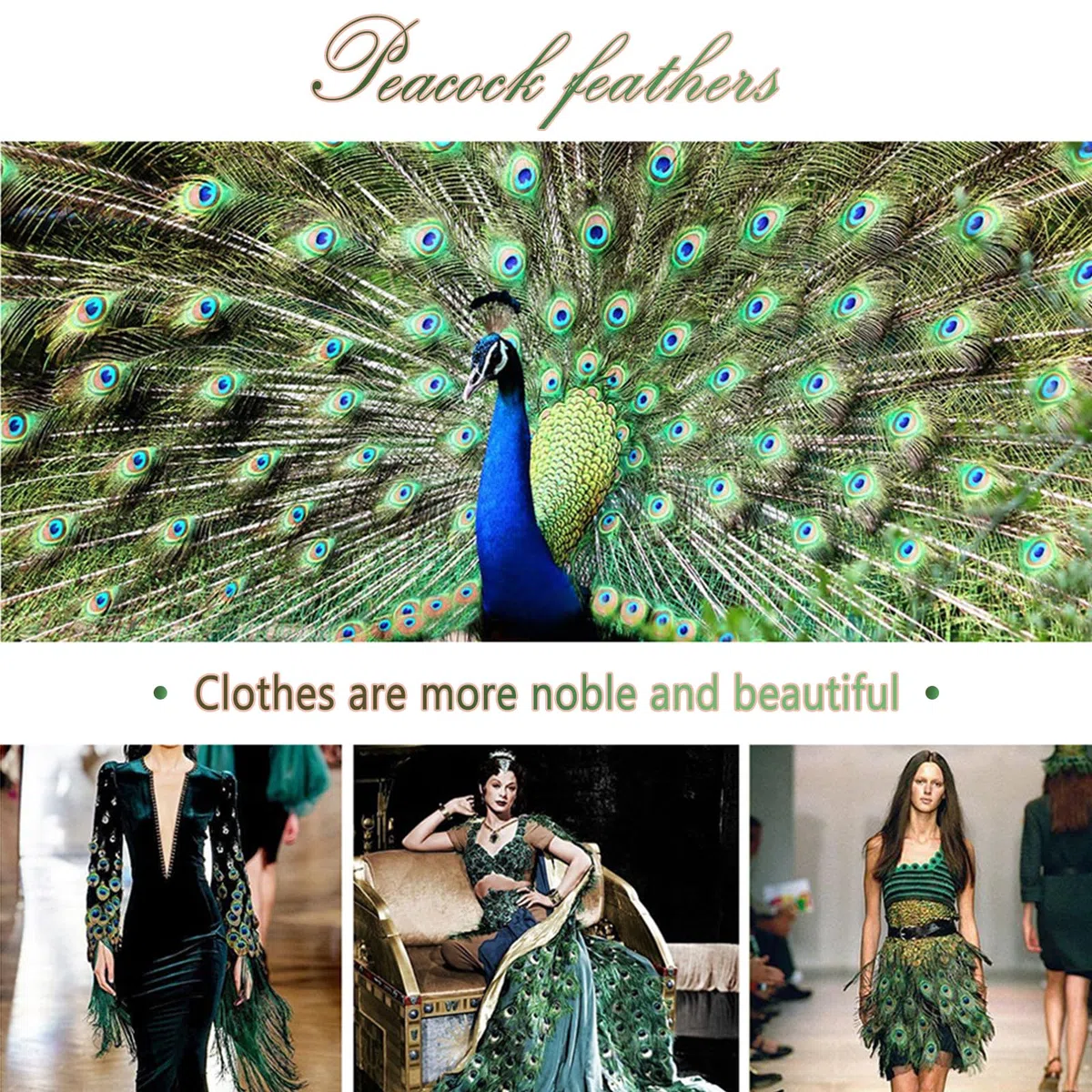 Plumas Pavo Real Largas Naturales, 50pcs Plumas de Pavo Real Exquisito Hermoso Plumas Decoracion Manualidades con Ojo para Decoración Banquete de Boda de la Mascarada del Carnaval (28-32CM)