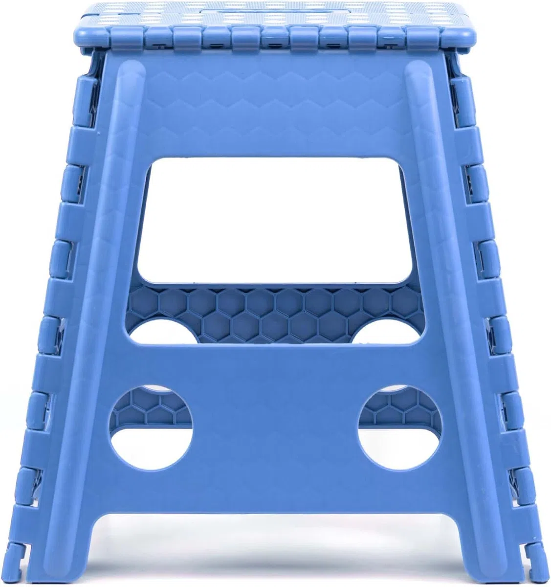 EasySpeed Taburete Plegable,(29x22x39cm) Antideslizante Banco Plegable Portatil,Capacidad de Carga 150kg Banqueta Plegable, Hecho de Material Plástico PVC, Cocina, El Baño o El Dormitorio,Azul