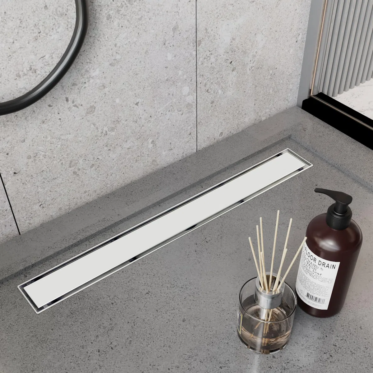 Desagüe de ducha lineal de acero inoxidable cepillado de 24 pulgadas, certificado CUPC, cubierta de rejilla extraíble 2 en 1, diseño duradero SUS304 para baños modernos