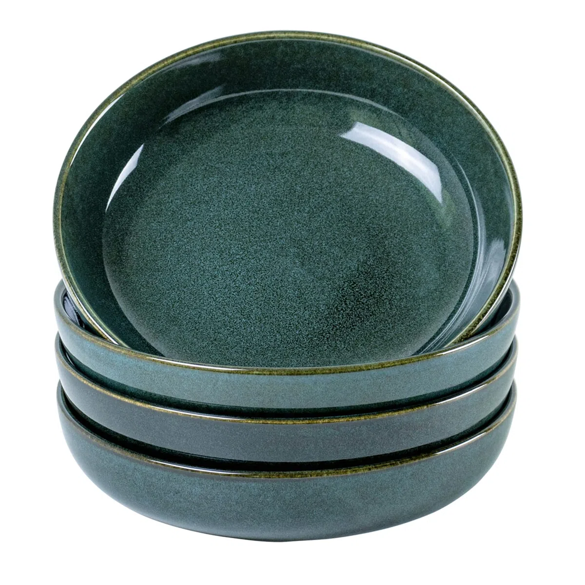 UNICASA Cuencos de Cereales de Porcelana, Cuencos de Pasta para Ensaladera de Mesa 4 Piezas, Cuencos y Tazones para Microondas de Desayuno