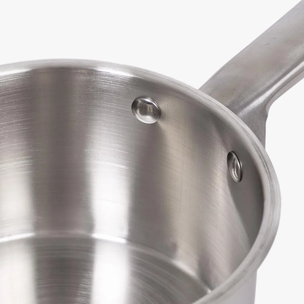 MGE - Cazo de Cocina con Cestilllo Freidor - Cazo Acero Inoxidable con Cesto Freidora - Cazuela Freidora con Cestillo - Ø 16 cm