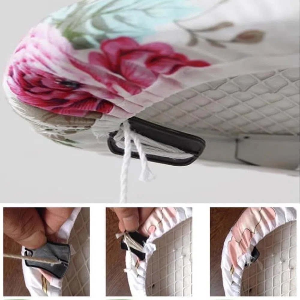 Fundas para Tablas de Planchar, Paquete de 3 Fundas y Almohadillas for Tabla de Planchar, Multicolor, Varios tamaños(Peony,13 X 44 Inch (34 X 110 Cm))