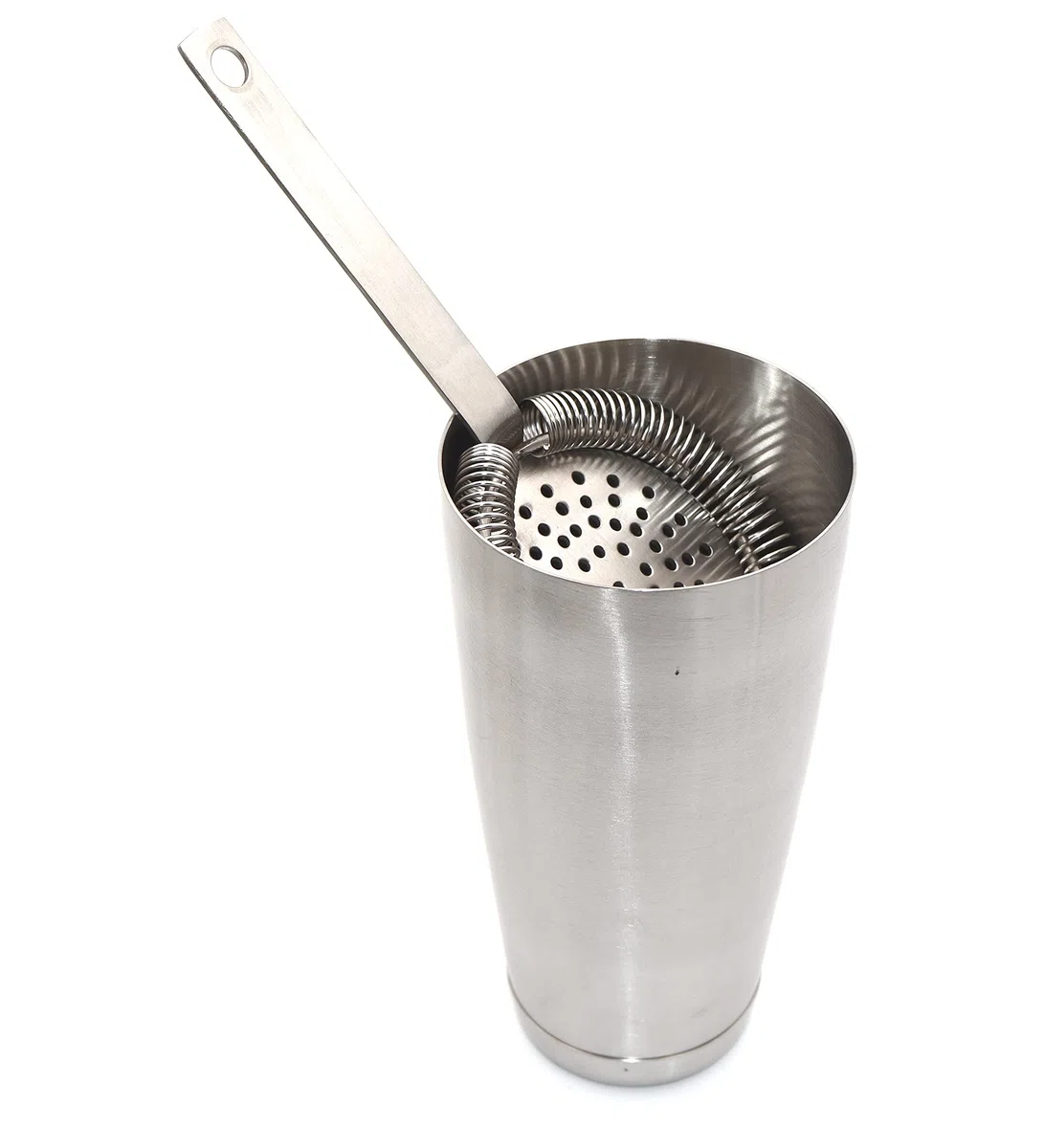 COCKTAIL Colador de cóctel profesional Cerclage Completo Sin Pattes Acero Inoxidable Filtración Glace Material de Bar Mixología (2)