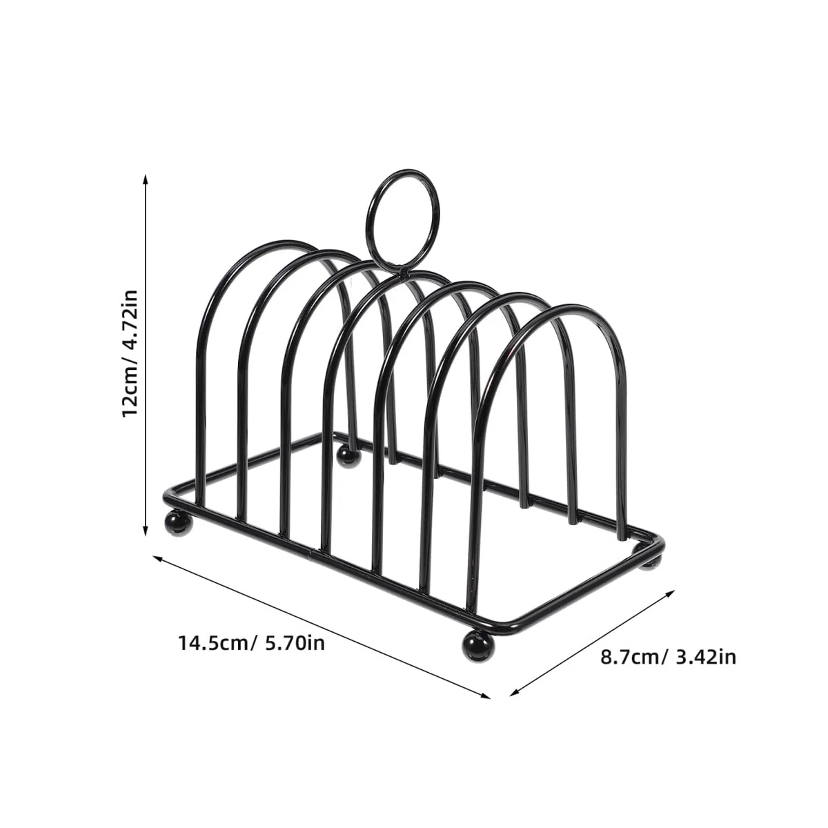 Soporte para Tostadas De Acero Inoxidable Multifuncional Estante para Pan Rebanado Y Libros Estante Compacto para Cocina Comedor Y Sala De Estudio