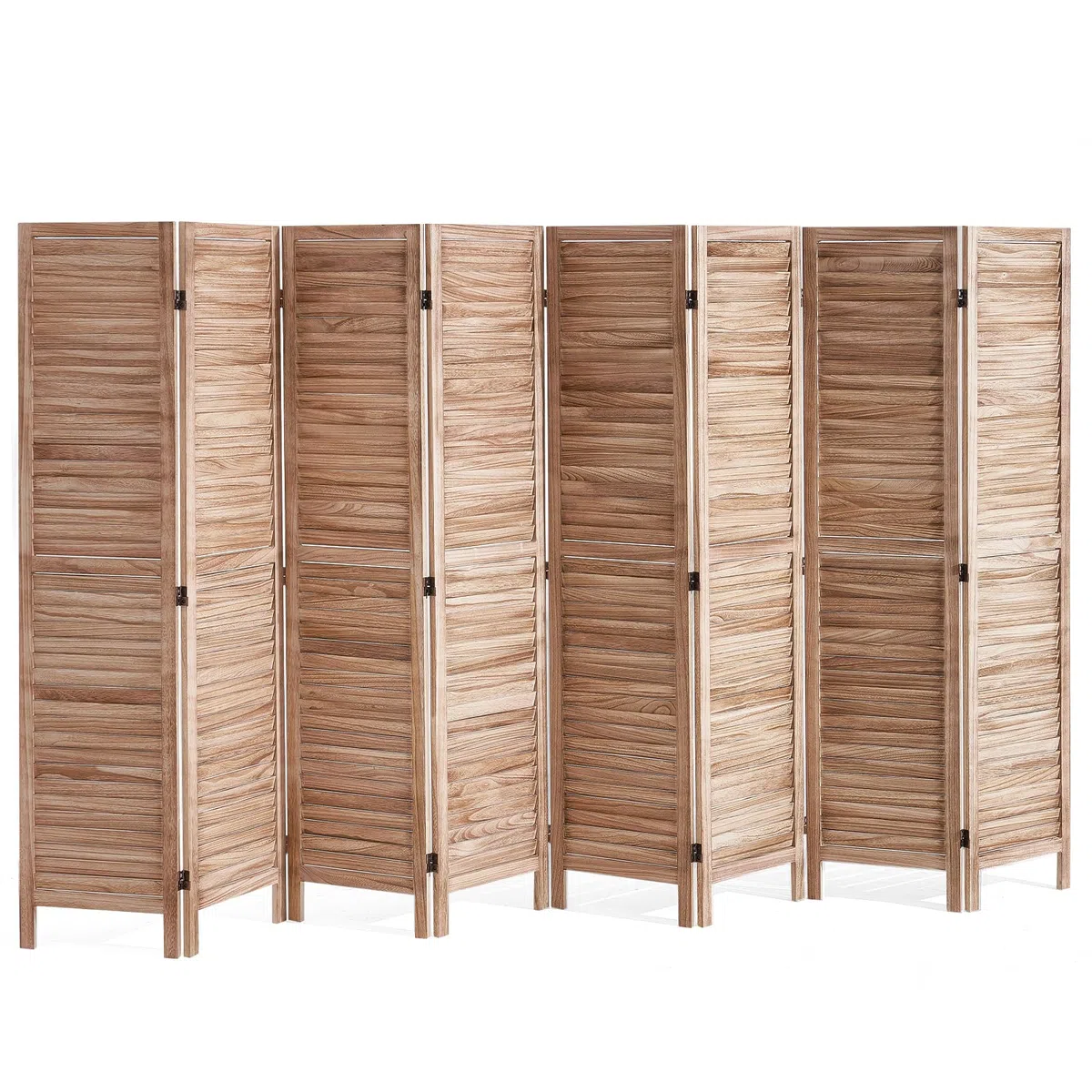 VEVOR Divisor de habitación plegable de madera, 8 paneles, 66.9 pulgadas de alto, pantalla de decoración portátil para separación de espacios