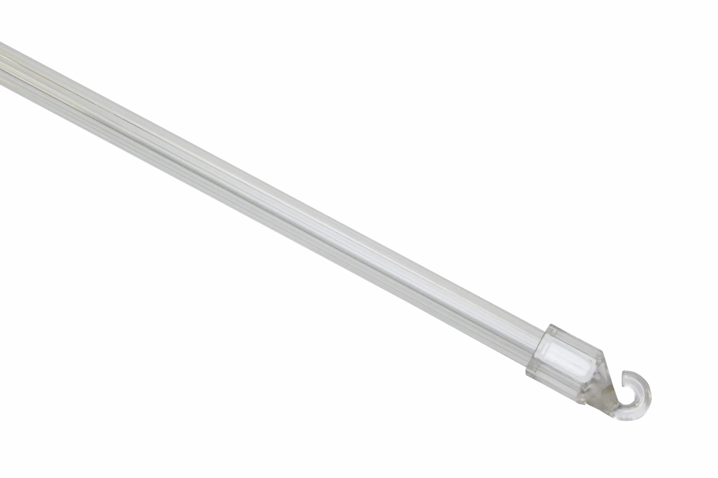 GARDINIA Barra giratoria para persianas, Plástico, Transparente, 75