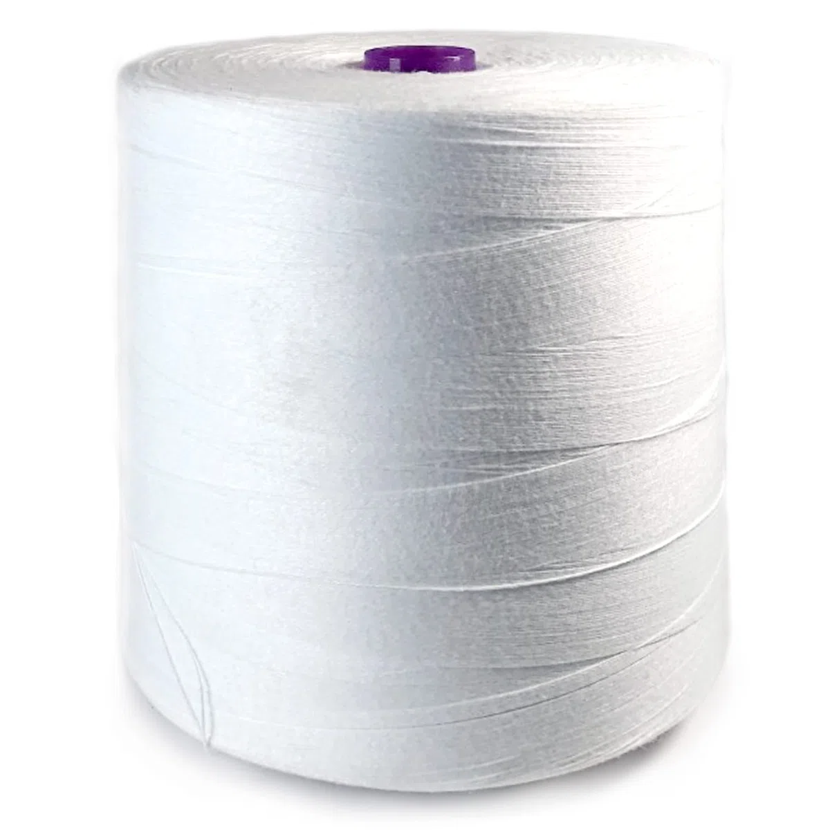 Bobina de Hilo Grueso de Poliéster para sistema de costura industrial | Hilo para coser Sacos | Cuerda de Alta Resistencia para Cerrar Costales | Color Blanco | 1 Bobina de 5 kg
