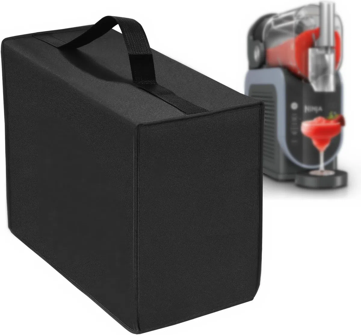 SLUSHi - Cubierta antipolvo para máquina Ninja SLUSHi para granizado de 1,9 l, FS301EU/FS299/FS301CEU, nailon 600D, impermeable, plegable (negro, 45 x 17 x 43 cm)