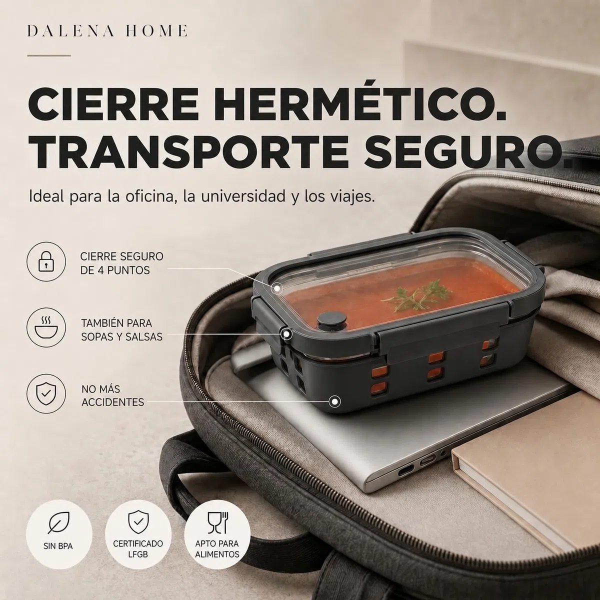 Fiambreras de Cristal Borosilicato – Set Meal Prep 3x1520 Mililitros, Recipientes Herméticos Apilables, Aptos para Microondas con Válvula de Vapor, Funda Silicona Anti-Impacto