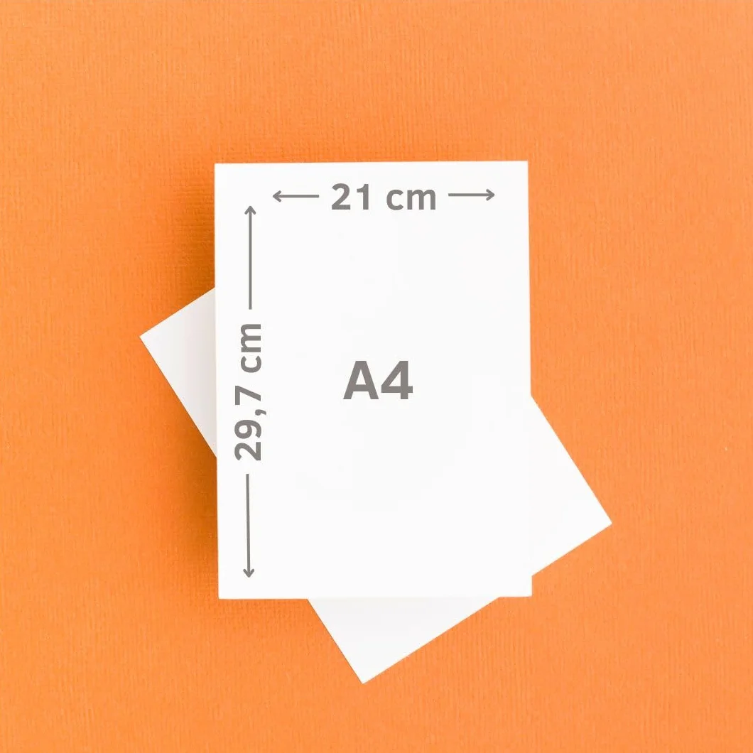 ANHELUS PAPER & DECO | Cartulina A4 Blanca 300gr | Pack 100 Hojas | Cartulina Gruesa Satinada | Para Imprimir, Dibujar, Manualidades, Recortar y Scrapbooking