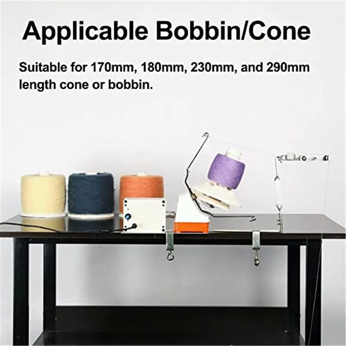 Bobinadora AutomáTica De Bolas De Hilo, Conjunto De Bobinadora De Bolas De Hilo, Velocidad Ajustable, Bajo Nivel De Ruido, para Bobinadora De Bolas De Hilo De Metal/Lana/Cuerda/Nylon Gear