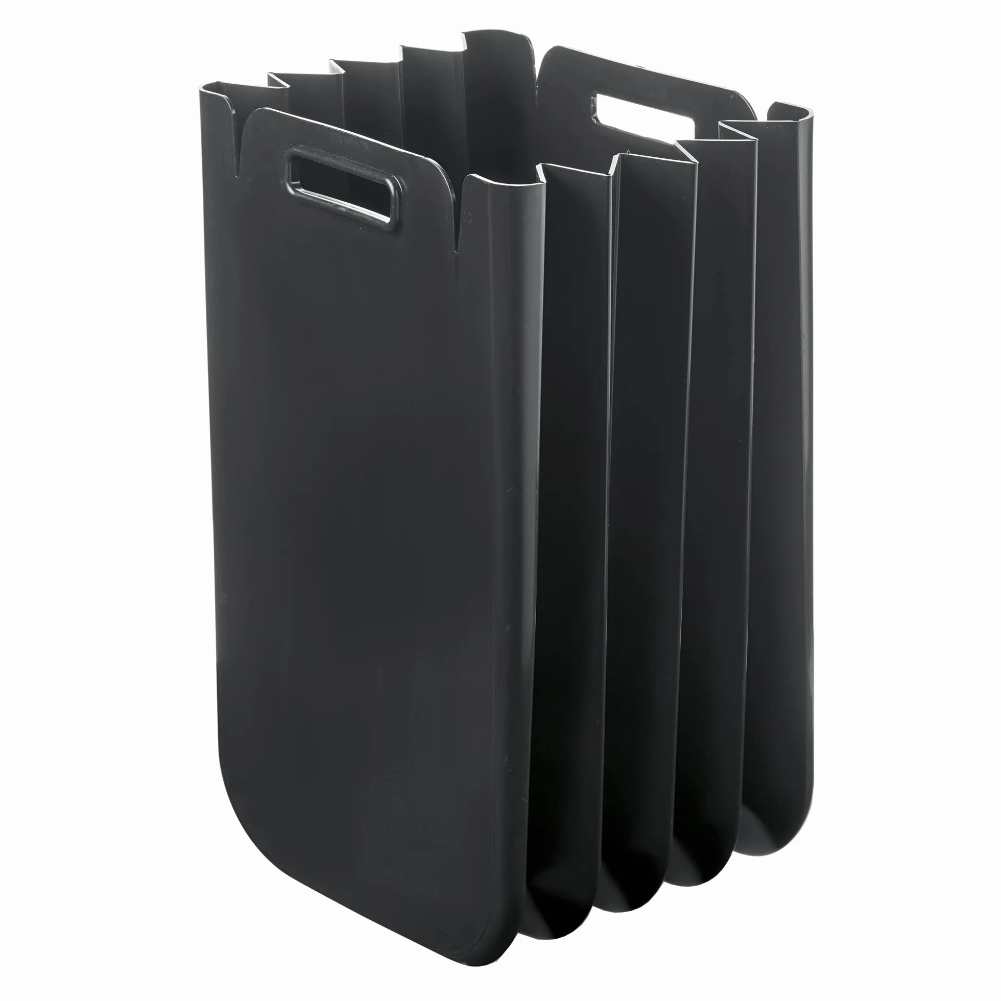 Contenedor multiusos plegable 25 Litros, en plástico reciclado, 45x30 cms, en color negro