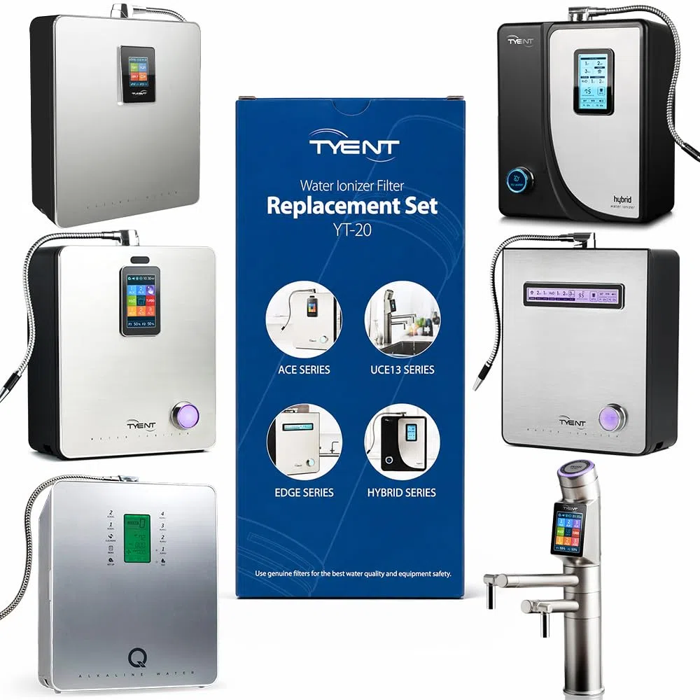 tyent agua ionizador filtro conjuntos