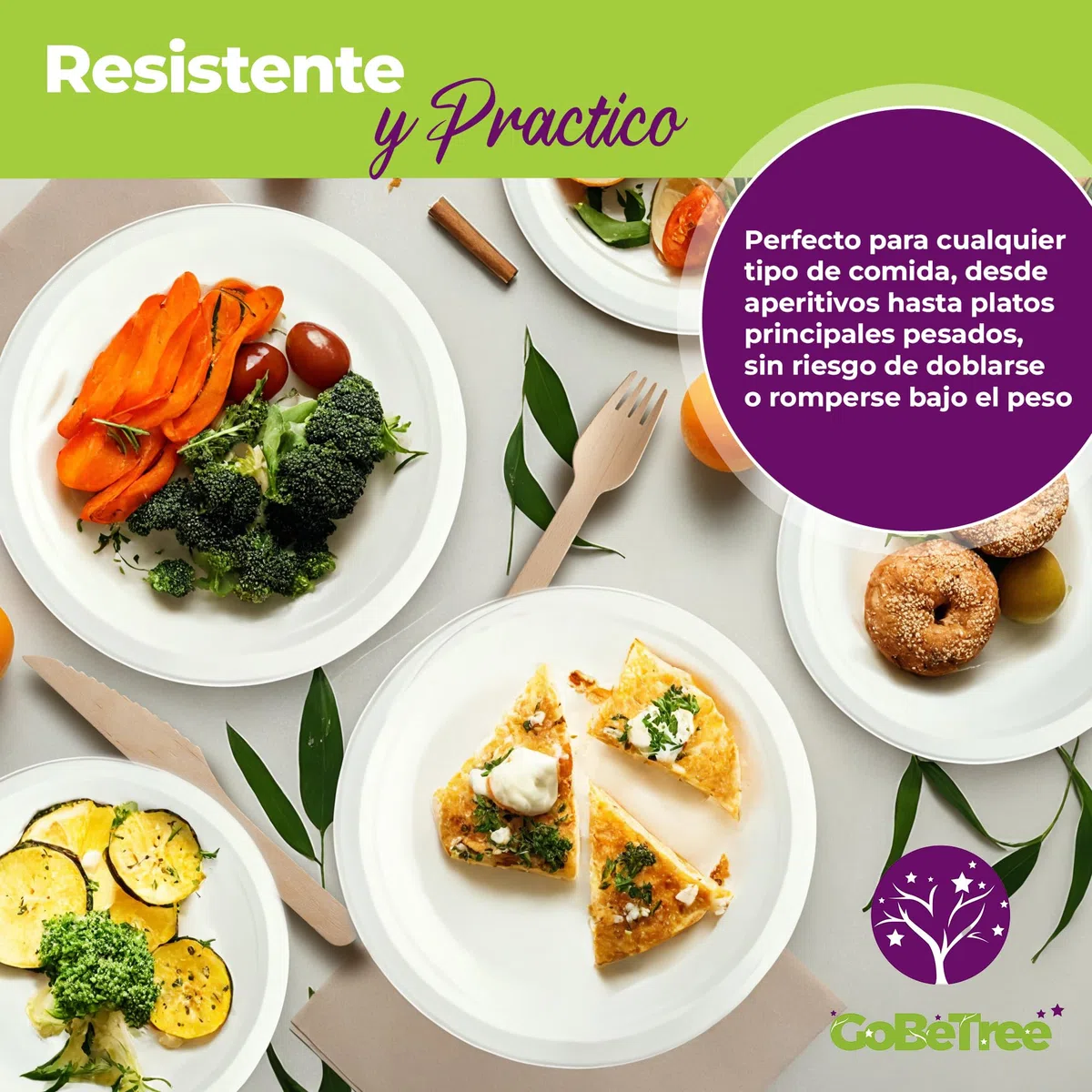Vajilla Desechable de 200 pcs para 25 personas, Platos desechables de Caña de Azúcar y Cubiertos desechables de Madera, vasos desechables Kraft Para Cumpleaños infantil,fiestas y barbacoas