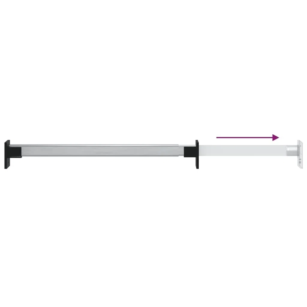 Barras telescópicas para ropa, 2 unidades, de aluminio, 58 – 100 cm, extensibles, estables, ahorran espacio, para armario, baño, pasillo, como perchero organizador