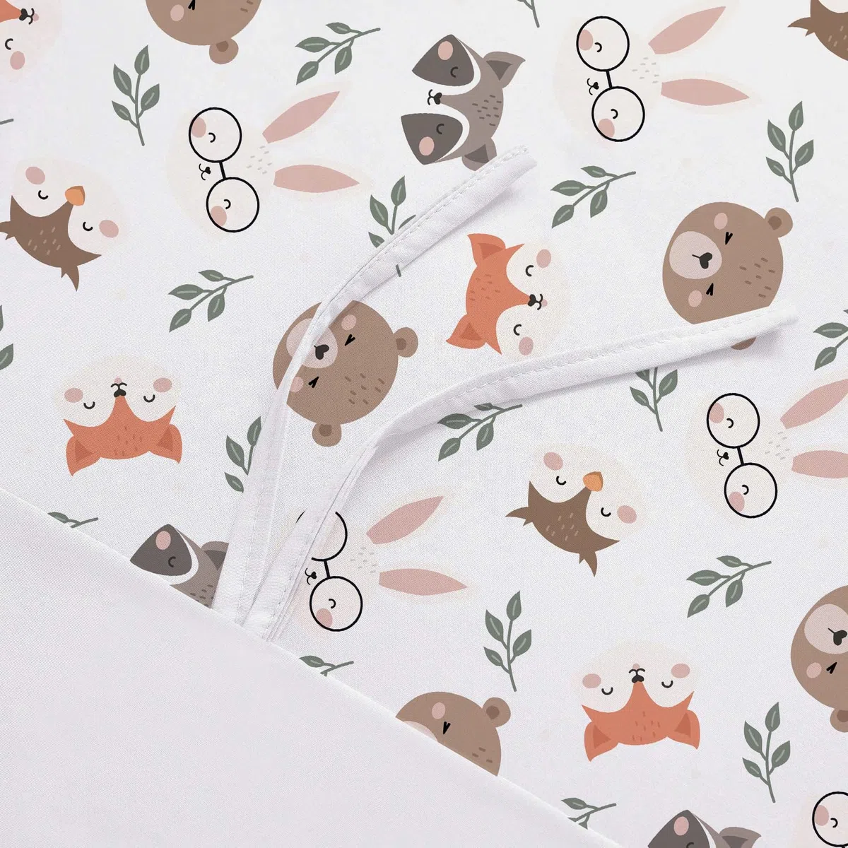 DJDEA Funda de Edredón Infantil 90x190 Animales de la Selva Niño, Juego de Cama de Microfibra 1 Plaza con Funda de Almohada 40x60