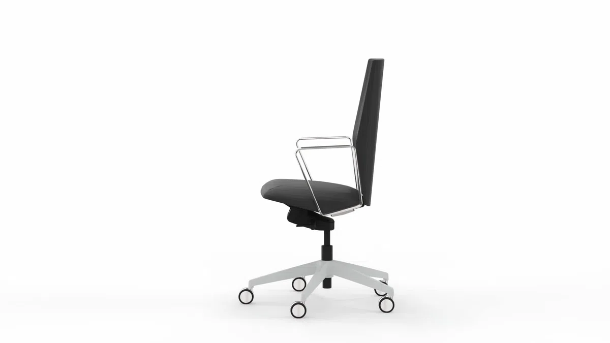 Sillón de Oficina de diseño Top Gama Profesional Allure Color Negro Silla Profesional de Escritorio