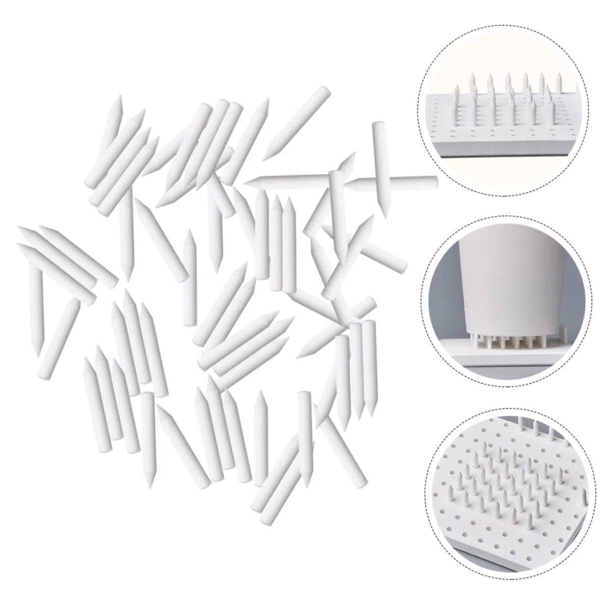 Juego De 120 Soportes Refractarios Para Hornos, Postes, Pasadores Y Zancos Para Hornos, Clavos Para Zancos De Cerámica, Clavos Para Cerámica, Pasadores De Cerámica Para Hornos,