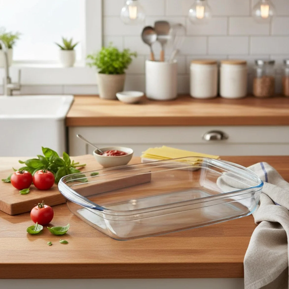 PYREX Classic Vidrio Fuente para Horno, Transparente, 4.69 cm