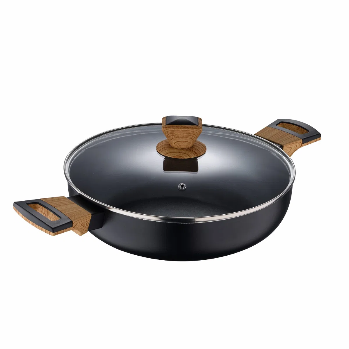Bergner Earth Black - TARTERA 28X7.5CM ALUMINIO PRENSADO IND C/TAPA