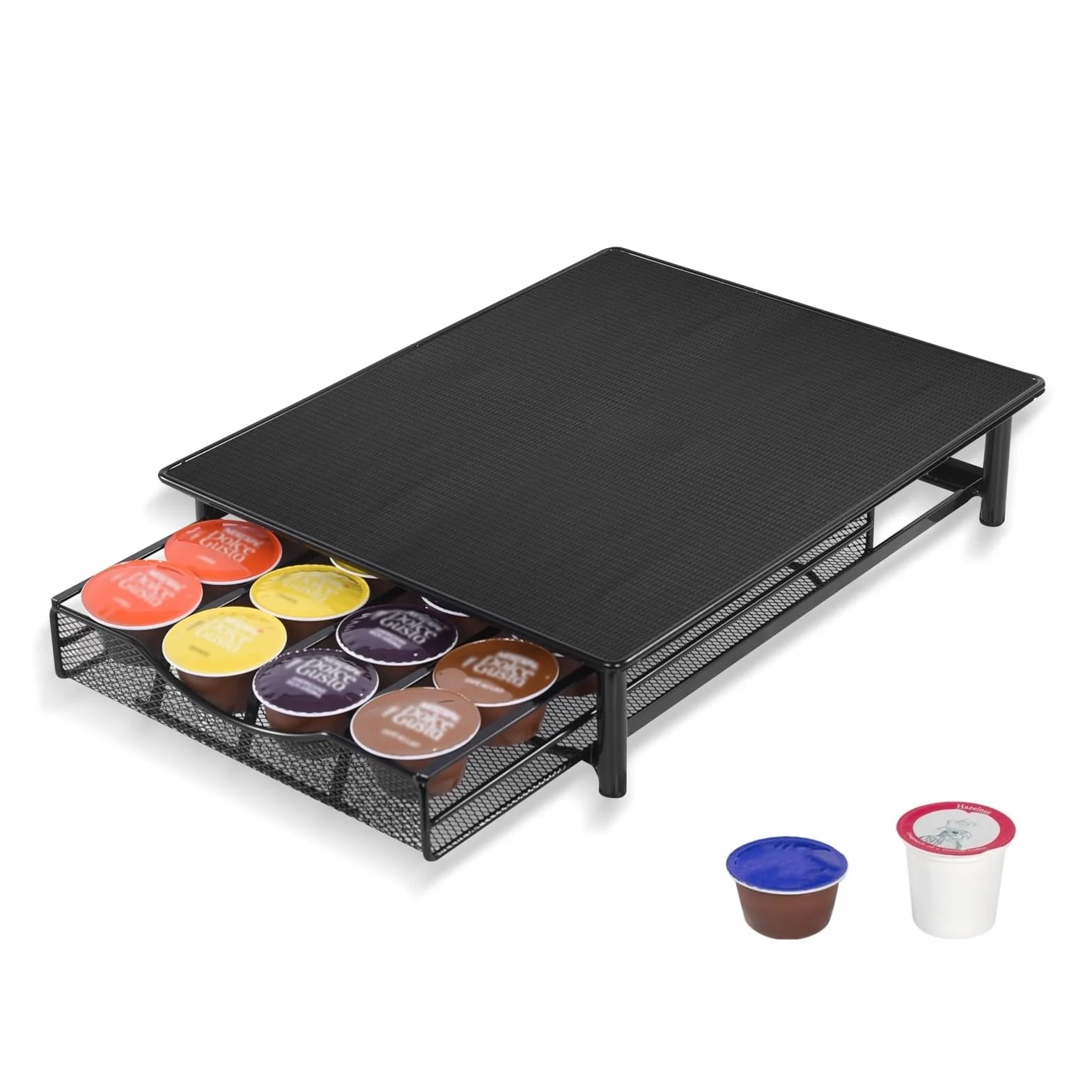 Soportes para Cápsulas de Café,Dispensador de Cápsulas Compatible con Dolce Gusto,Cajón de Metal para almacenar cápsulas Dolce Gusto capacidad para 24 cápsulas.