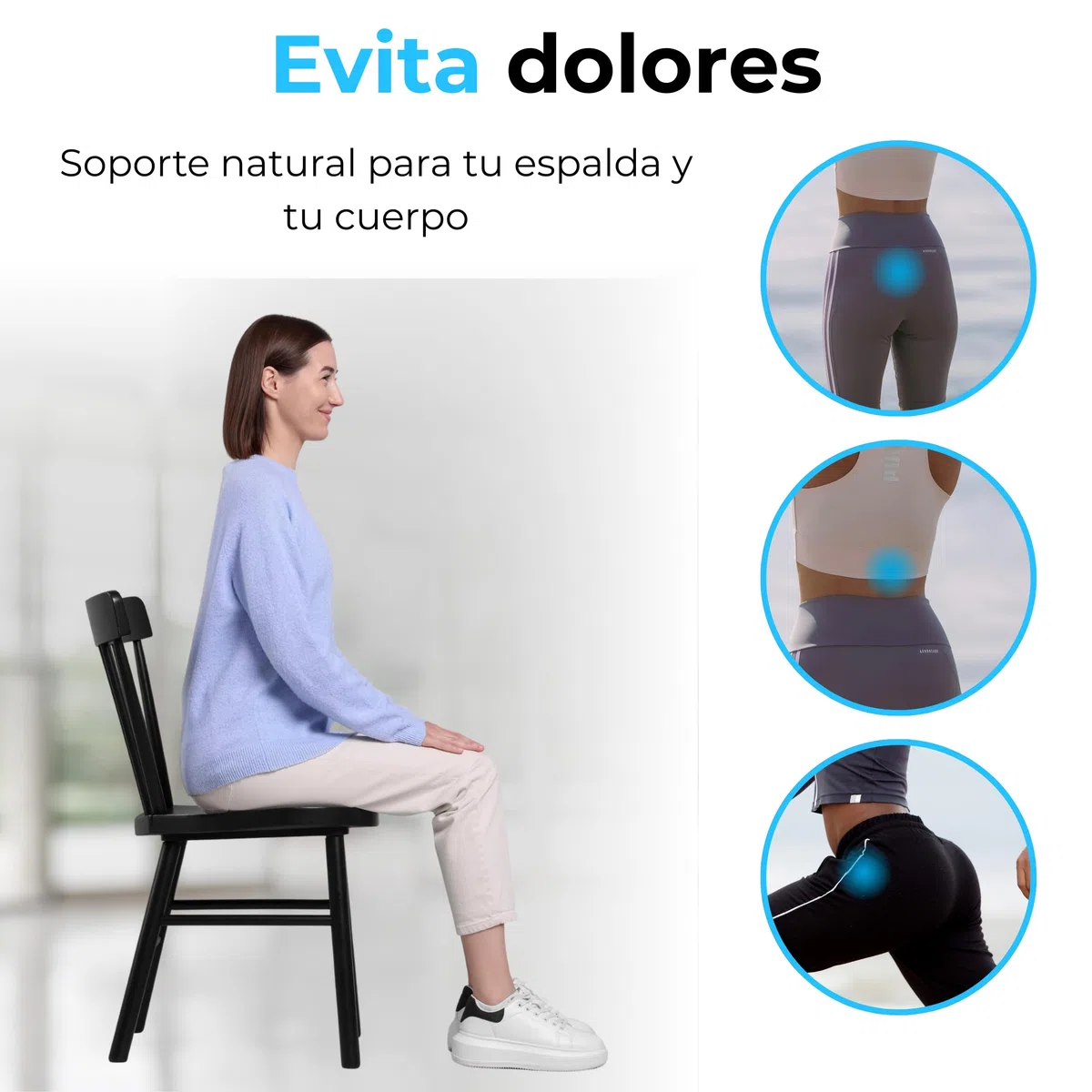 Cojin Coxis, Cojin Silla Oficina de espuma con Memoria, para Alivio Presión en Caderas, Cojín Antiescaras, Ortopédico, Cojín Ergonómico Viscoelásitco oficina y Silla de ruedas, Cojín hemorroides