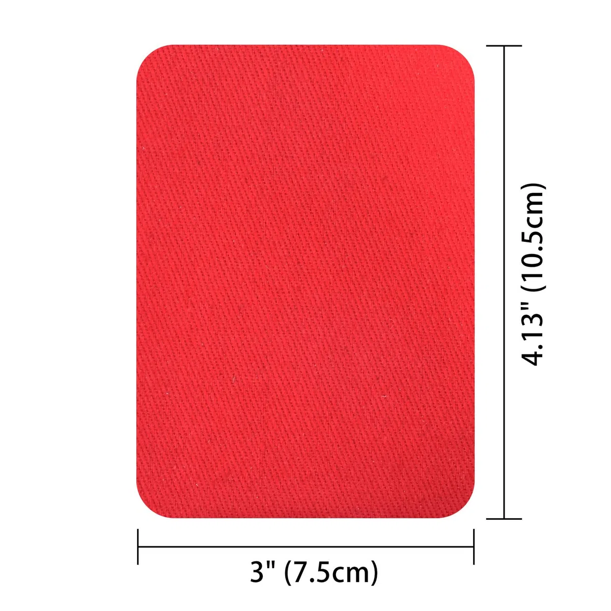 Parches de reparación de tela de alta calidad, parches termoadhesivos para ropa interior y exterior, algodón con pegamento más fuerte, 3 x 4-1/4 pulgadas (7,5 x 10,5 cm), 12 unidades, color