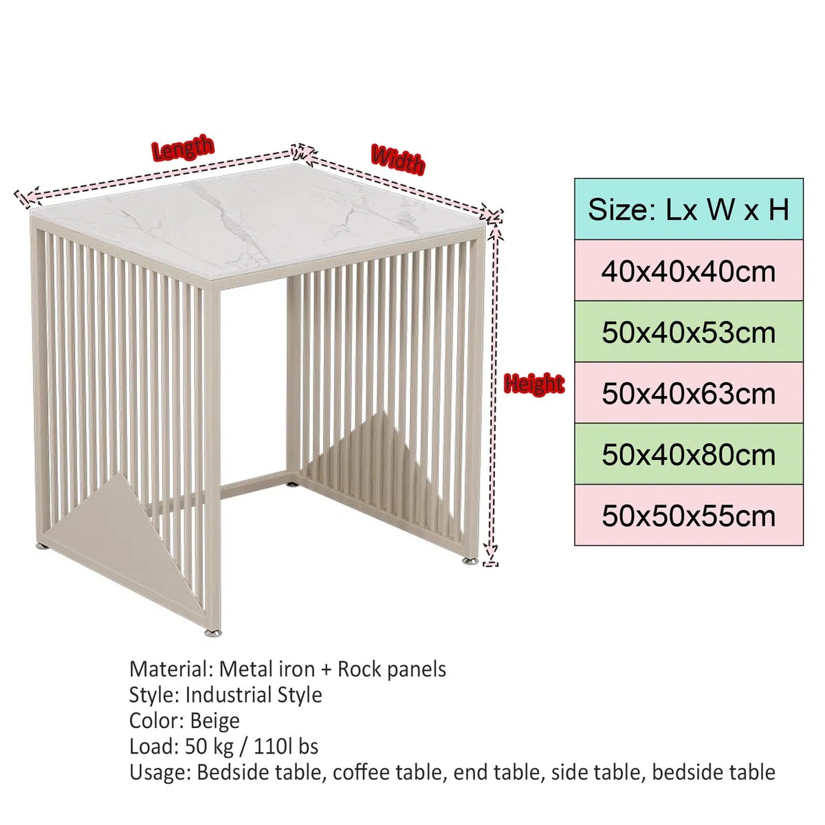 bastidor para máquina barredora Soporte De Almacenamiento Para Fregadores De Metal De Alta Resistencia, Estantería Para Acuarios Con 4 Pies Antideslizantes Ajustables, Mesas De Exposición Domésticas(B