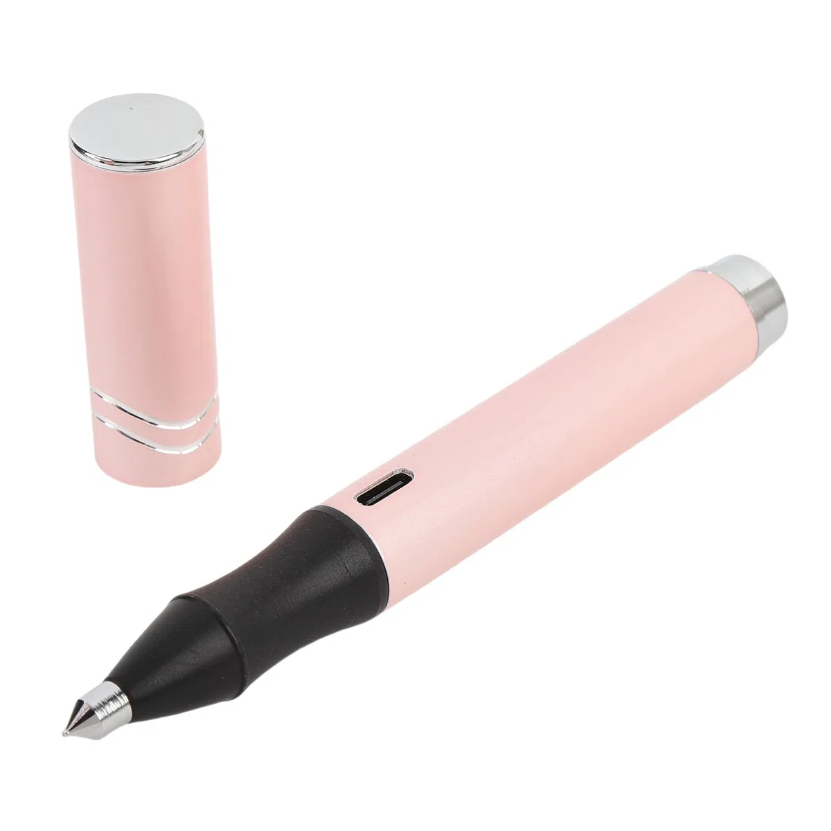 Aolidsive Juego de Bolígrafos de Lámina Caliente, Bolígrafo Inalámbrico de Aleación de Aluminio con 4 Puntas y Rollos de Lámina Activados por Calor para Manualidades de Tarjetas y Diarios