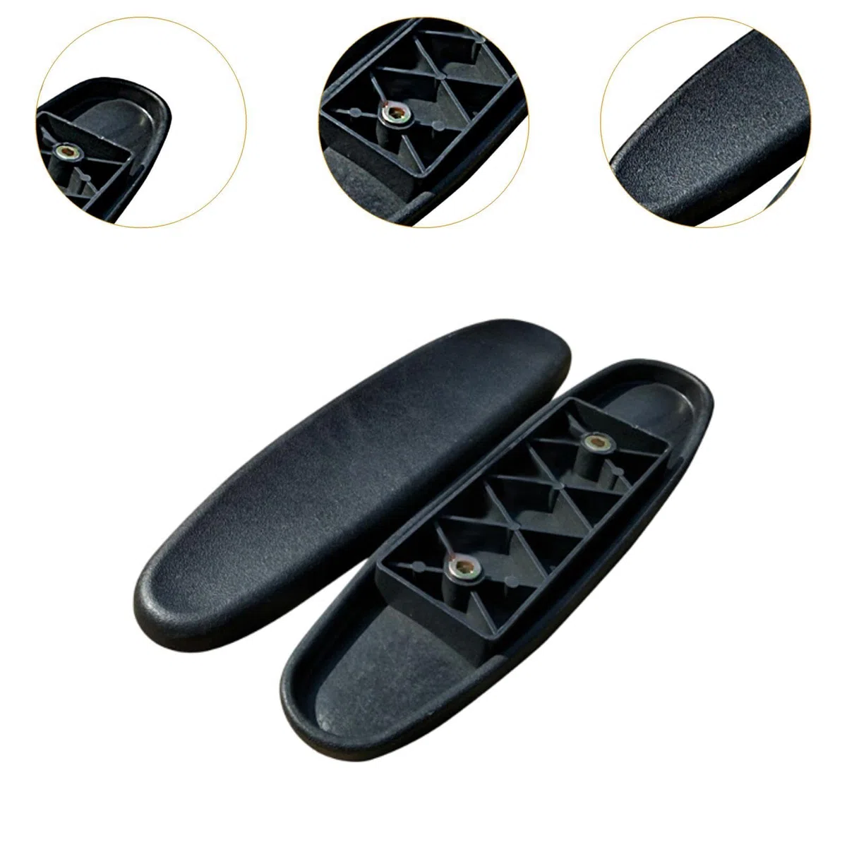 Reposabrazos de Repuesto para Silla de Juegos, Almohadillas para Brazos, Accesorio Universal para Almohadillas Izquierda y Derecha