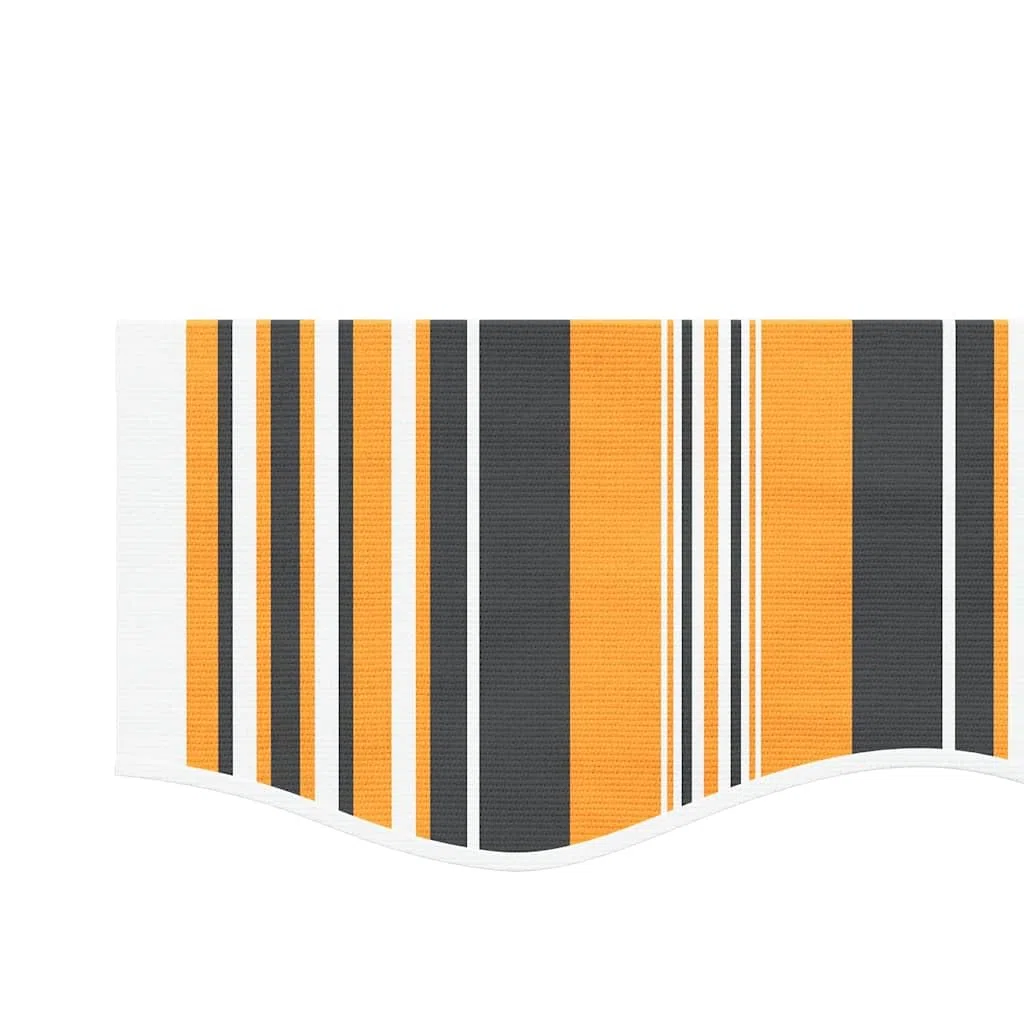 Lona de repuesto 3,5 x 2,5 m, color naranja y negro | 100% poliéster, revestimiento de PU, impermeable, protección solar, ligera, para jardín