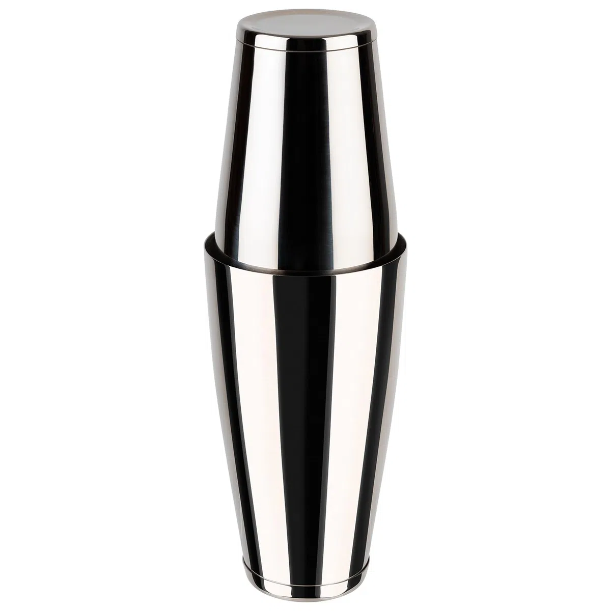 Buddy's Bar - Coctelera Boston Tin in Tin, 700 ml + 400 ml, Apta para Alimentos y Lavavajillas, Elegante Vaso de Acero Inoxidable Mate Con Caja de Regalo