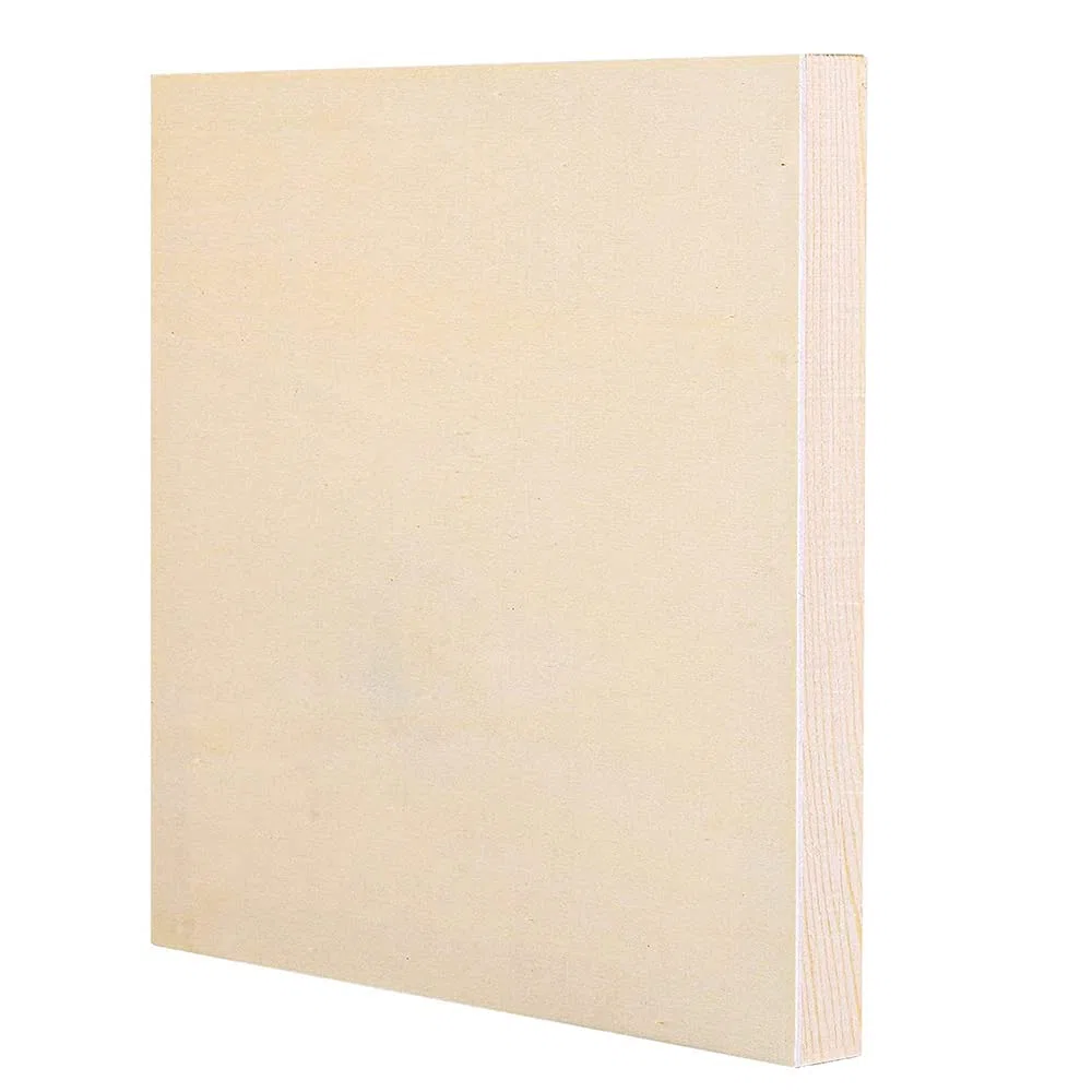 Paquete de 2 paneles de madera sin acabar, lienzos de madera para pintura, vertido, arte, uso con aceites acrílicos, 30 x 30 cm
