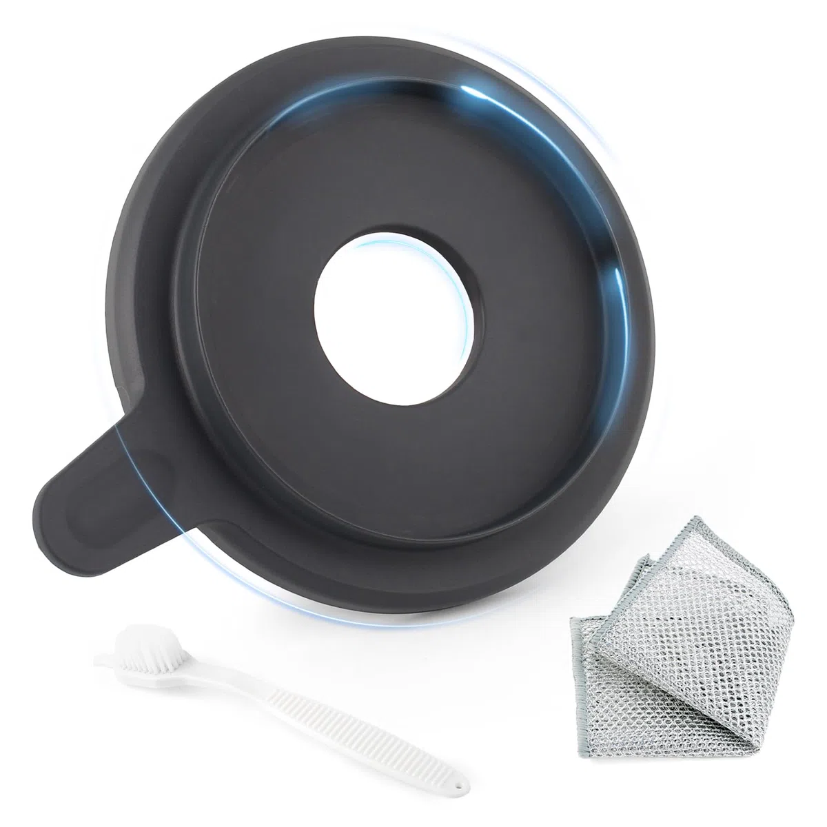 Tapa para Thermomix TM5 Tapa Incluye Junta de Silicona Tapa para Olla Robot de Cocina Meister para Thermomix TM6 Buen Efecto de Sellado Incluye Paño de Cocina y Cepillo de Limpieza XX