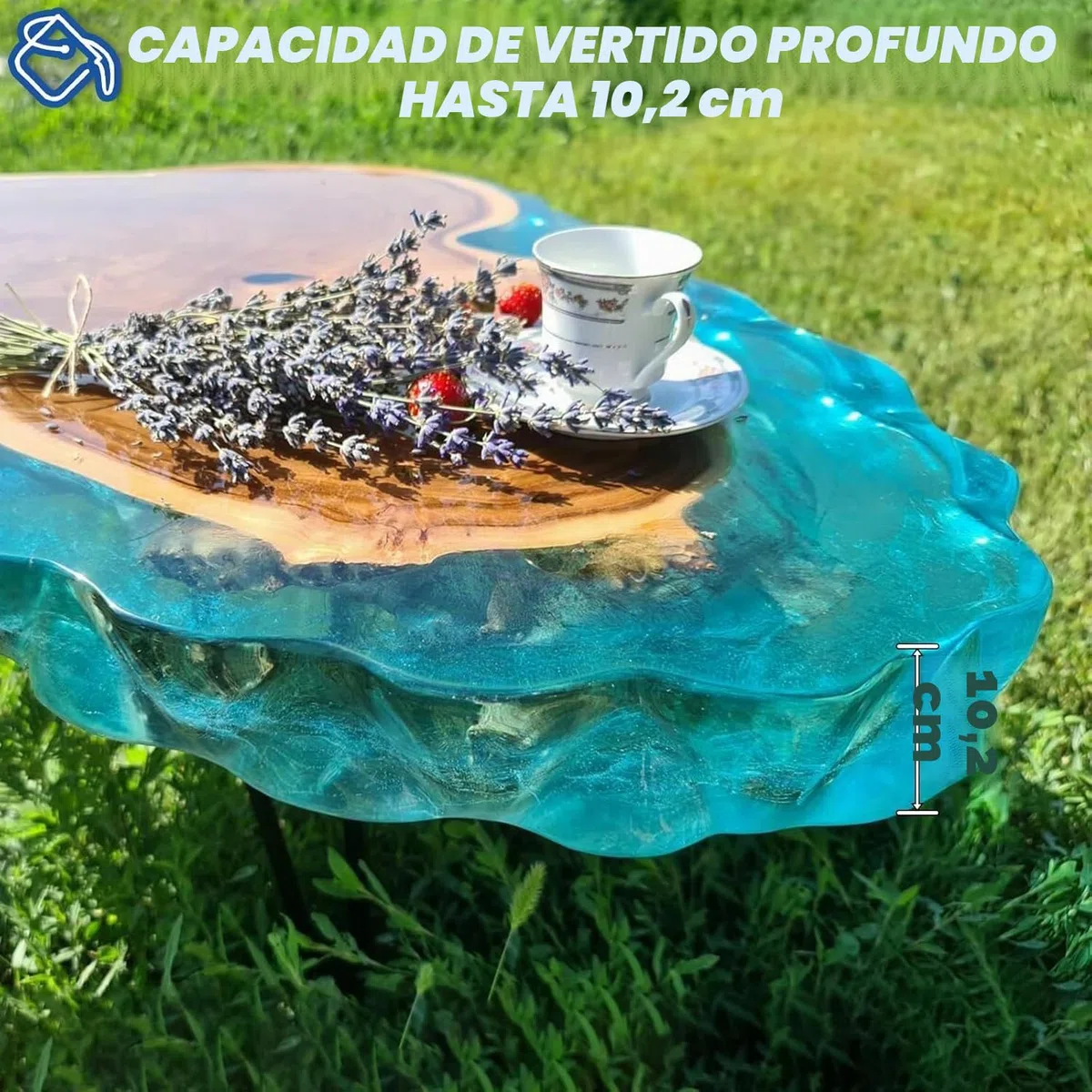 SANAAA Resina epoxi transparente para madera, 10 cm de profundidad 2:1 Radio para mesas de río artesanales, relleno de madera, tapa de bar, revestimiento moldeado, 1,5 kg
