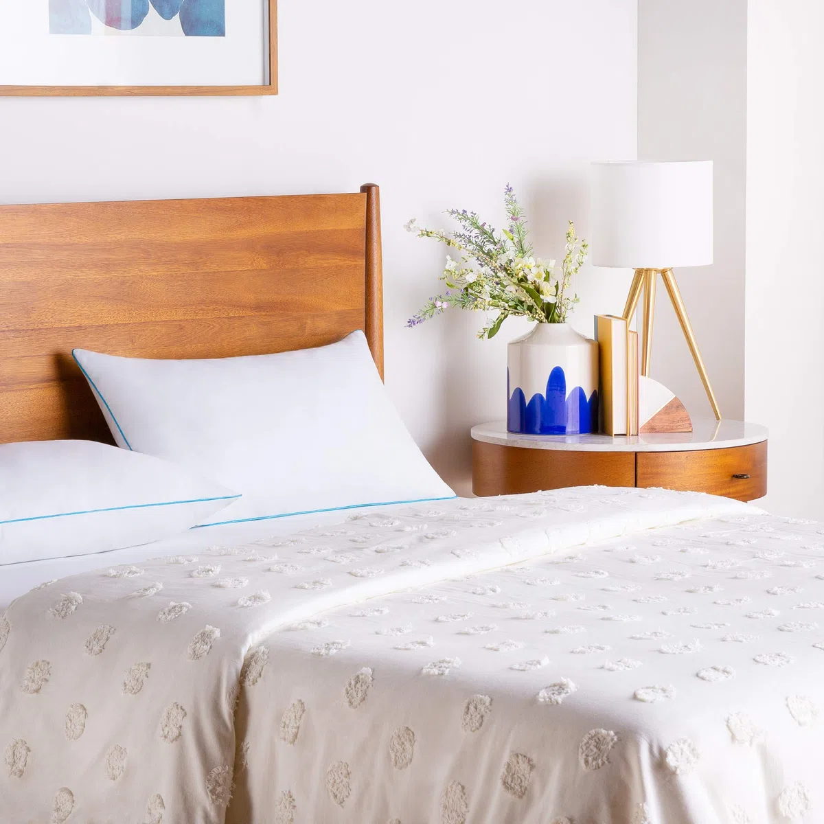 Linenspa 40 x 60 cm almohada de espuma viscoelástica triturada - Pack de 2