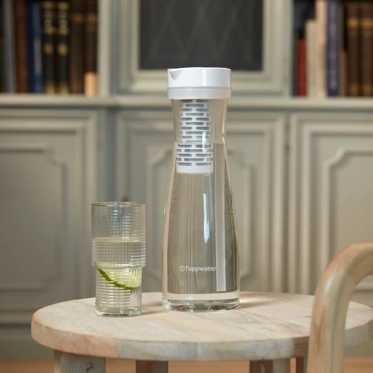 Tappwater PitcherPro SMR (4 Recambios) - jarra agua cristal 1,45L, filtración instantánea y con minerales esenciales añadidos, Elimina Cal y +60 Sustancias, Diseño Elegante