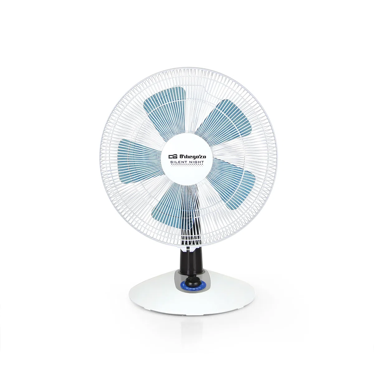 Orbegozo TF 0138, Ventilador Silencioso de Sobremesa, 1, Azul/Blanco