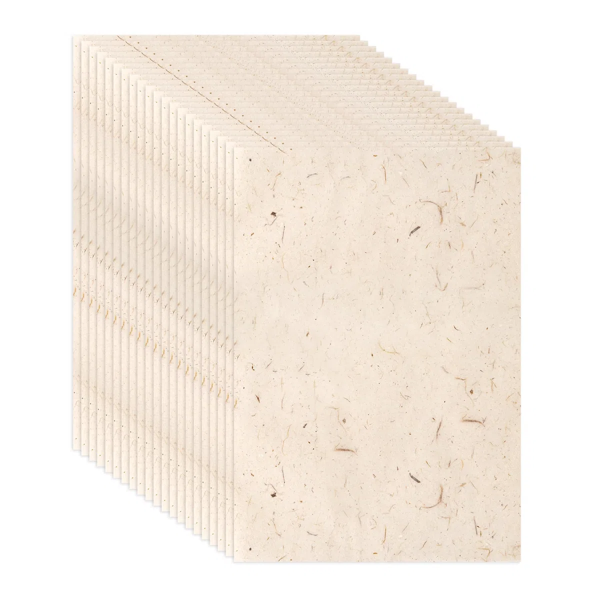 WeeGoo 120 hojas de papel de morera natural de 19 x 29 cm, papel de arroz de fibra de hojas visibles, papel de decoupage hecho a mano para escribir, manualidades, fabricación de tarjetas