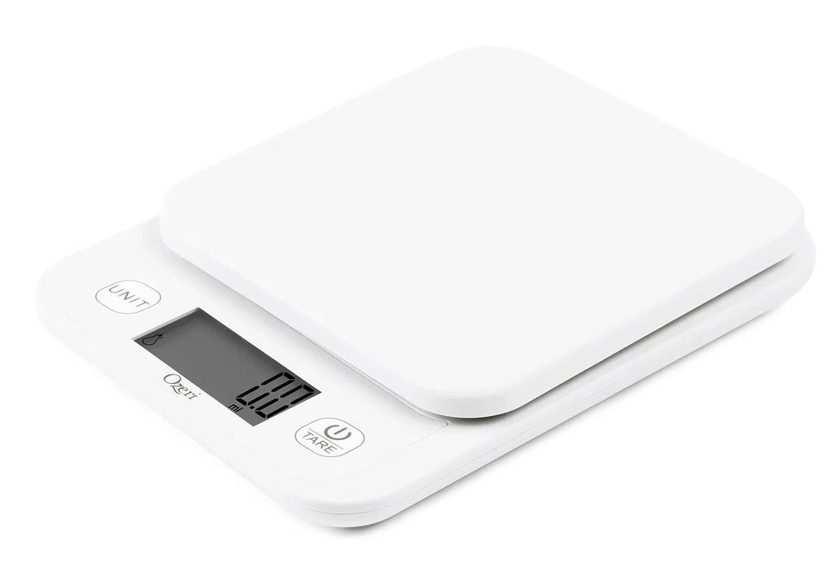 Ozeri Escala de jardín y cocina II, con tecnología de graduación variable 420 de 0.005 onzas