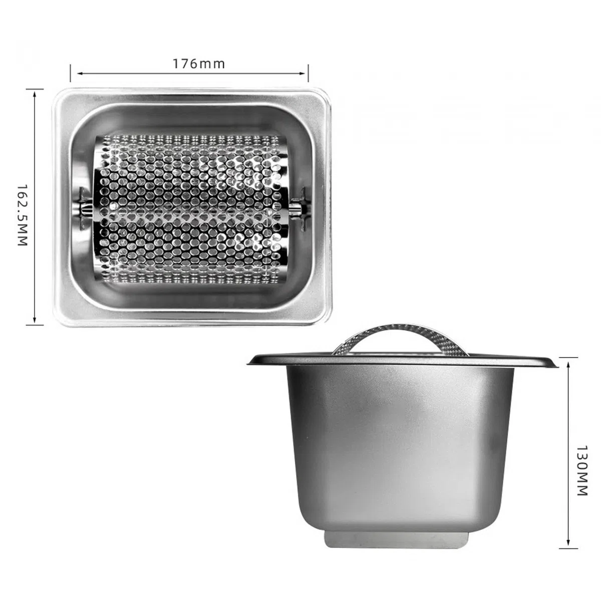Amagogo Rodillo de de Acero Inoxidable con Diseño Resistente. Herramienta Perfecta para en Pasteles, Tanto para Uso Domést