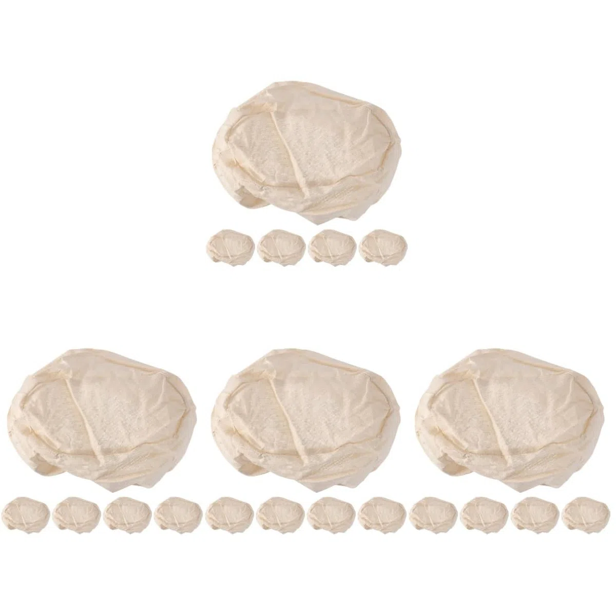 Amosfun Juego De 20 Cestas Para Prueba De Pan Cestas Para Utensilios De Cocina Cubierta Para Cesta De Pan Revestimiento Para Hacer Repostería Dispositivo Para Hornear Revestimiento