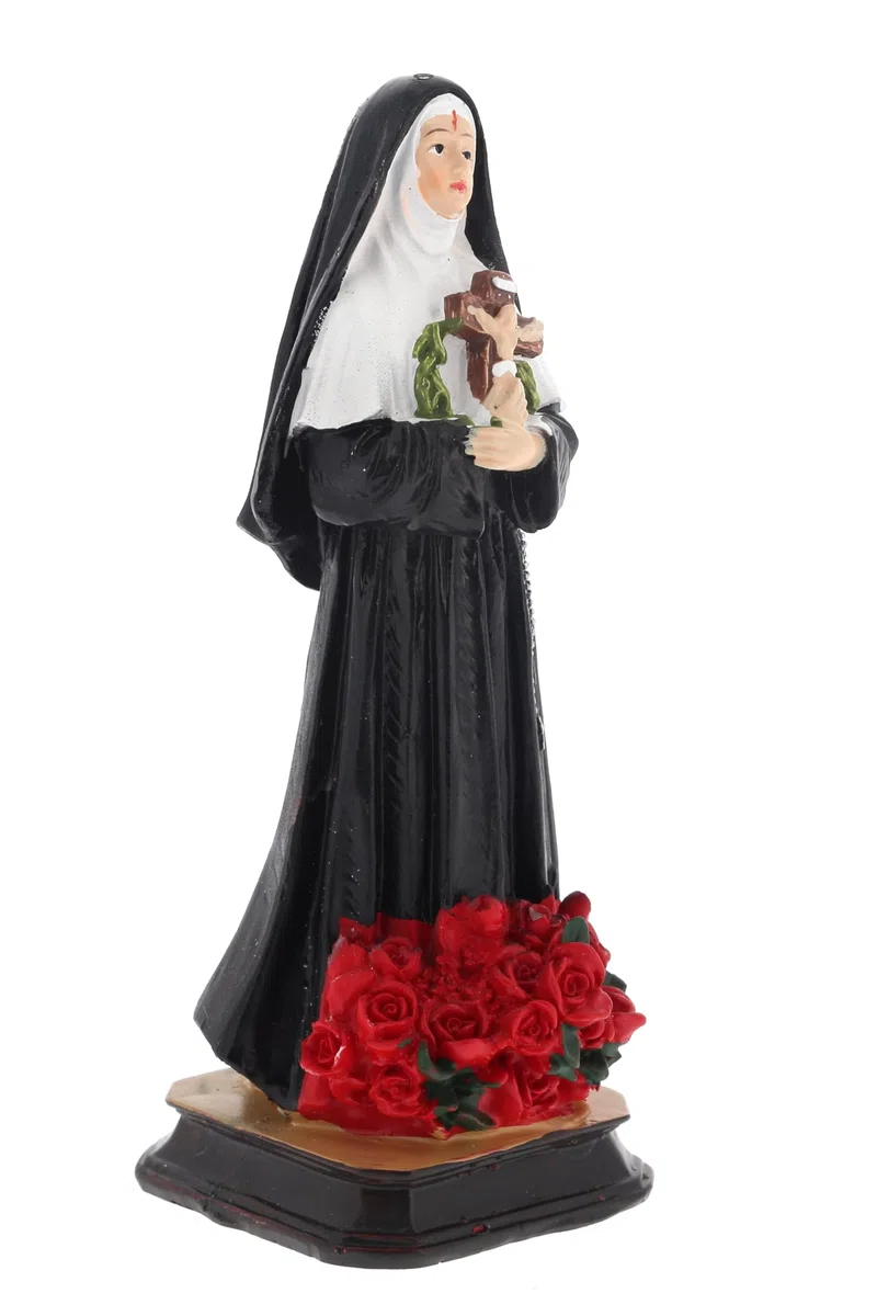 SHALOM - Estatua de Santa Rita, de resina, altura 13,5 cm