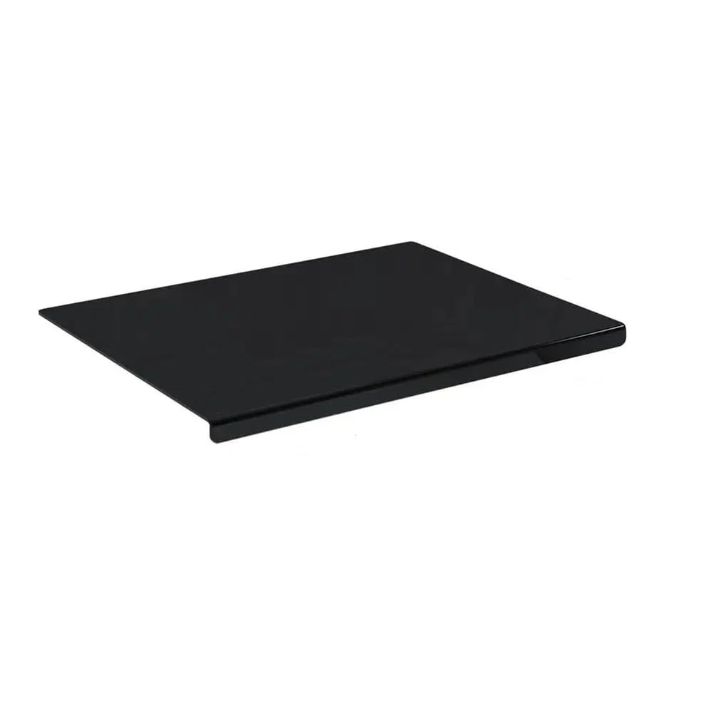 Tabla de Cortar de Acrílico Negro con Borde, Tamaño 17,7 X 13,7 Pulgadas, Sin Rayones, para Cocina, Tabla de Cortar para Cocina