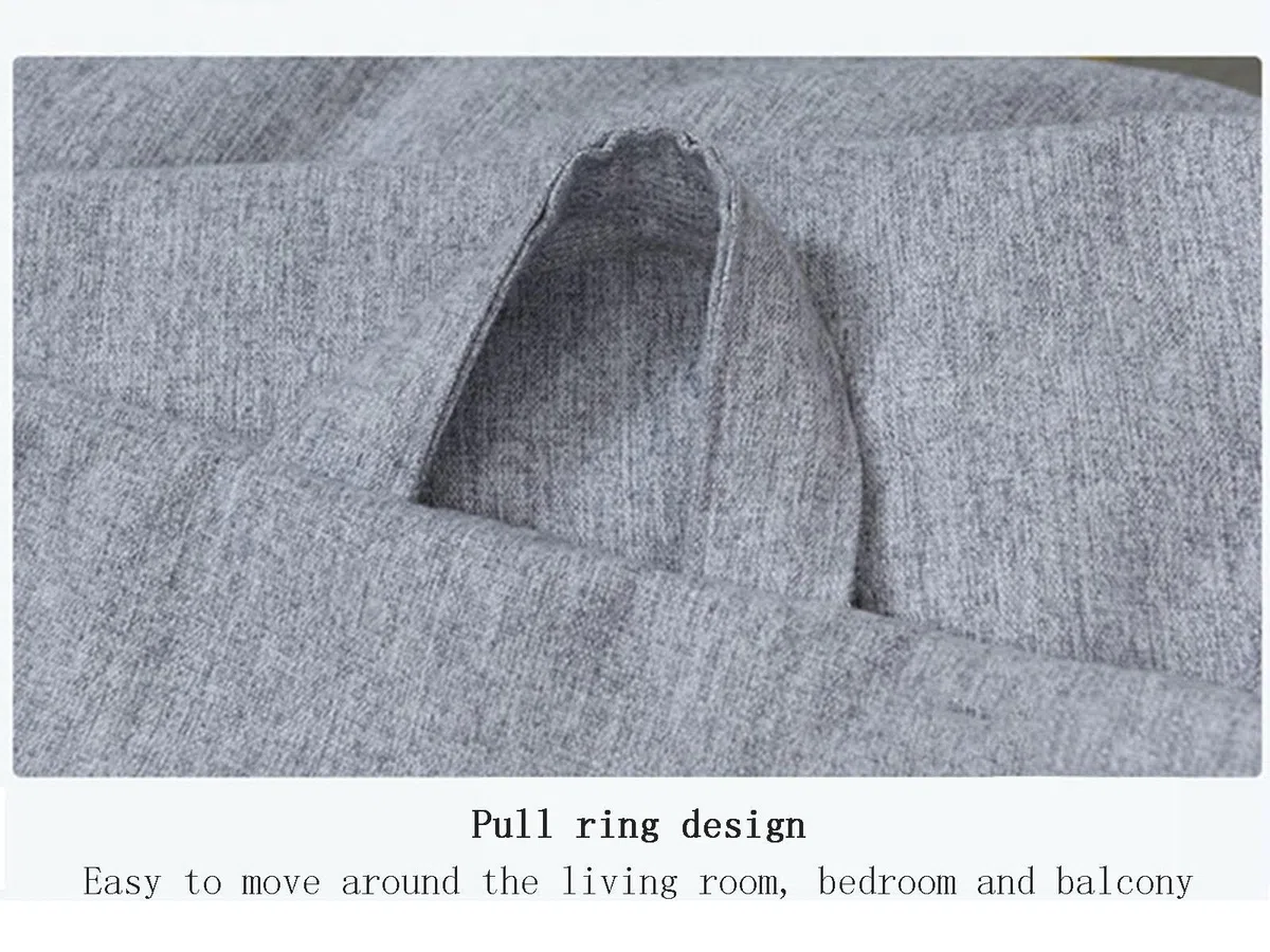 Bolsa de asiento gruesa de algodón y lino (sin relleno), almacenamiento de juguetes Fregadero Bolsa de asientos, Bolsa Organizador de Juguetes, Bolsa Organizador De Juguete Perezoso Con Cremallera,