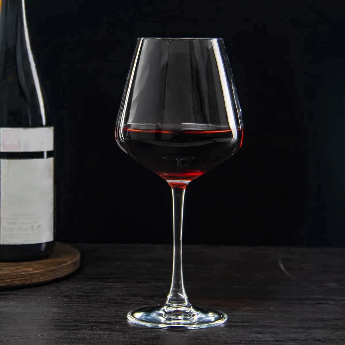 YANGNAY Copas de vino (juego de 6, 20 onzas), grandes copas de vino burdeos transparentes para vino tinto, borde liso, aptas para lavavajillas