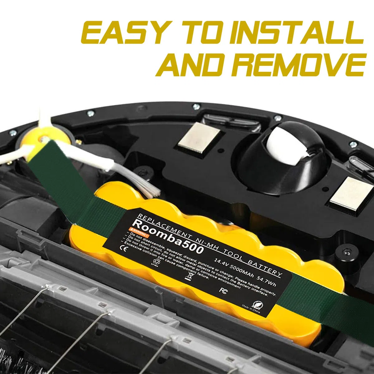 14,4V 5000mAh Batería para iRobot Roomba, Powtree NiMH Batería de Repuesto para Roomba R3 500 600 800 Series 510 530 532 535 540 550 560 562 570 580 620 630 650 660 760 760 790 780 880 900