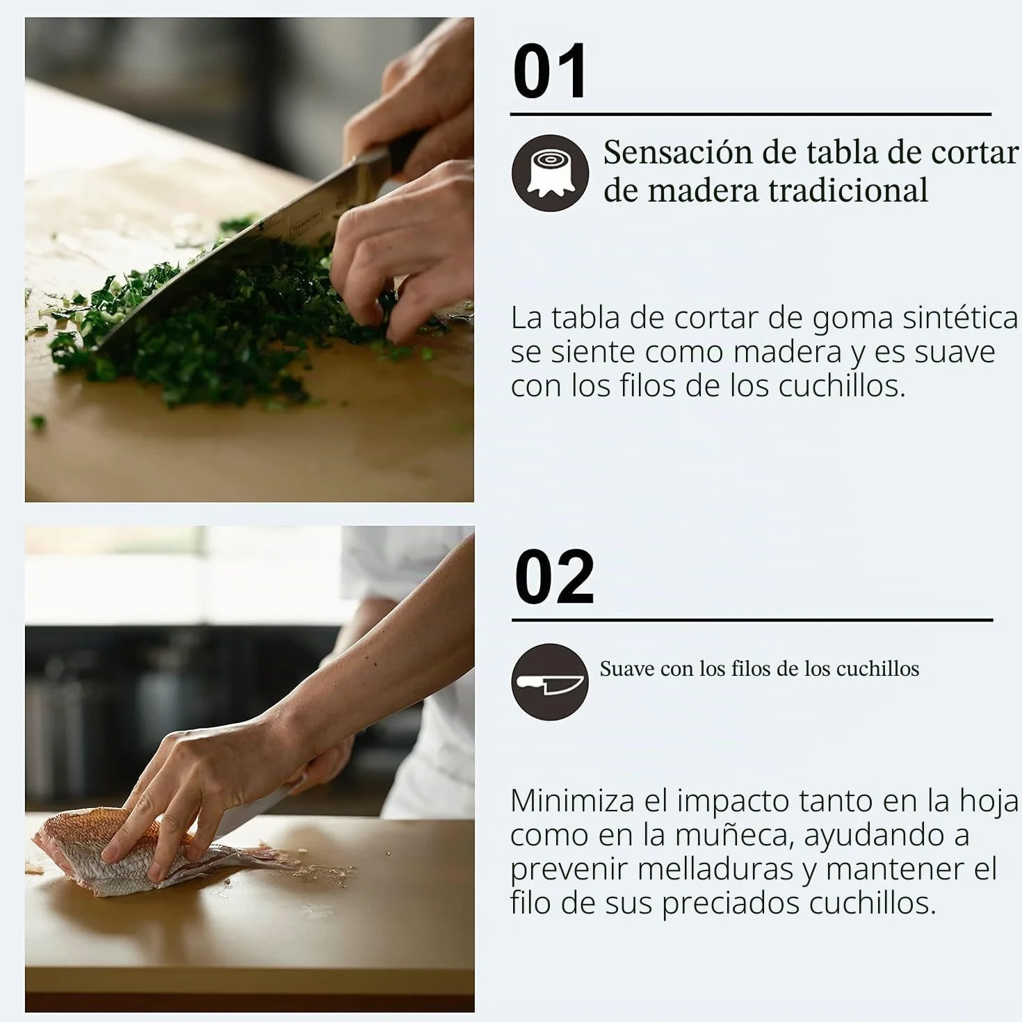 Synthetic rubber cutting board Asahi Cookin cut (LL) by Asahigomu