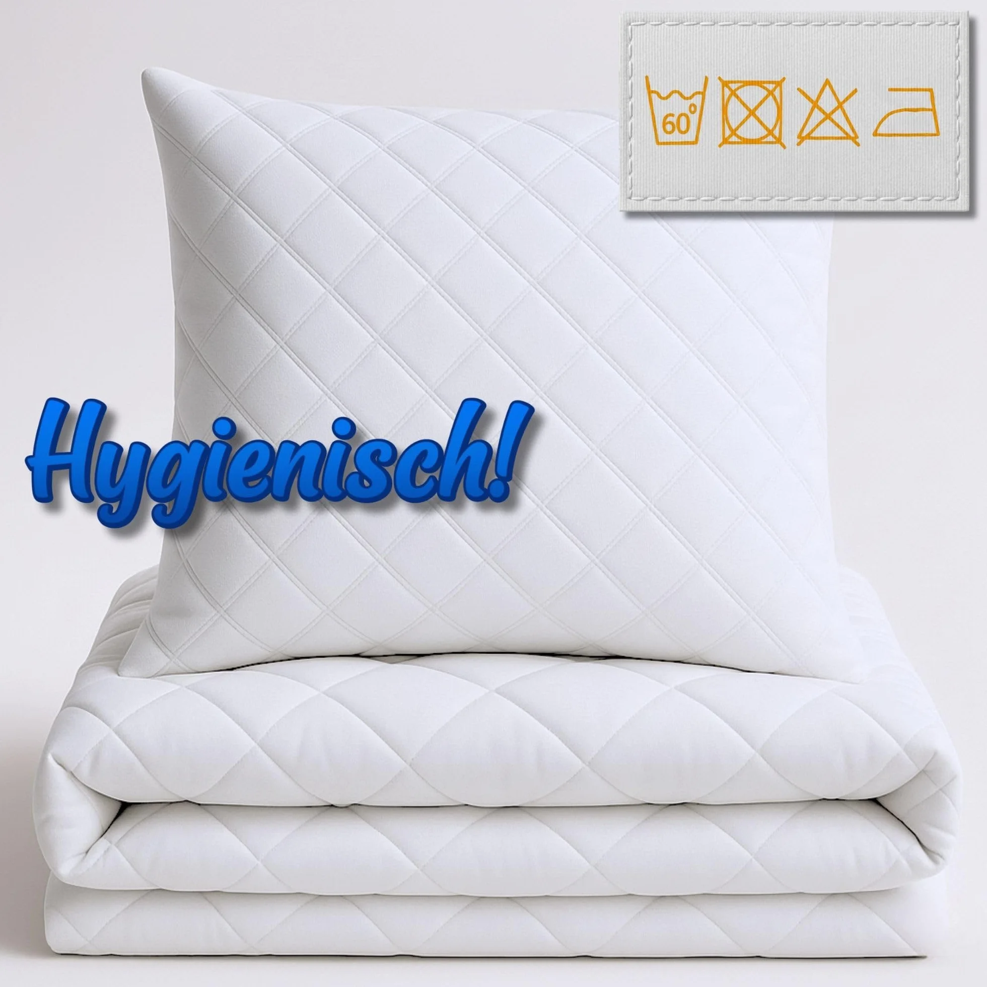 Amazinggirl Edredon para Cama 90 Relleno nórdico Verano 135 x 200 cm Edredones nórdico para Camas Edredón Acolchado Colcha de Microfibra Conjunto: Edredón Blanco con Almohada 40X80 Oeko-Tex